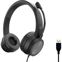 Conceptronic POLONA05B Stereo-USB-Headset, Geräuschreduzierendes Mikrofon, Kabelgebunden, 20 - 22000 Hz, Business/Everyday, 164 g, Kopfhörer, Schwarz