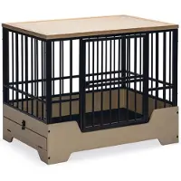 Designed By Lotte Hundekäfig Premium schwarz, Größe: L