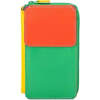 Mywalit Geldbörse Leder 11x18x3.5cm mit abnehmbarem Umhängeriemen und Münzfach