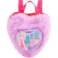 Canenco Make-up Set Spielzeug im flauschigen Rucksack lila für Kinder