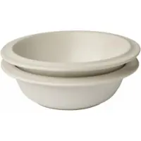 Bolia Schüssel Edge Ecru 16 cm (Set von 2)