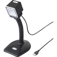 Renkforce RF-SBS-500 2D-stregkodescanner Kabelbundet 1D, 2D Imager Sort Desktop-scanner (stationær) USB-A