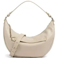 Coccinelle Elegante Beige Damentasche mit Schultergurt und Kontrastdetails