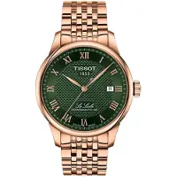 Tissot T0064073309300 Herrenuhr Le Locle Automatik Roségoldfarben/Grün