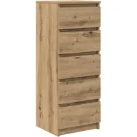 vidaXL Sideboard mit Schubladen Artisan-Eiche 37,5x35x99 cm