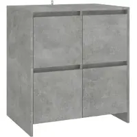 vidaXL Sideboard Betongrau 70x41x75 cm Holzwerkstoff