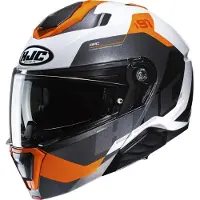 HJC i91 Carst Weiß Orange Klapphelm Größe S