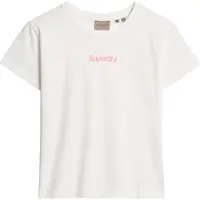 Superdry für Damen. W1011635A T-Shirt mit Core City-Logo in Weiß (XL), Lässig, Baumwolle, Kurzarm