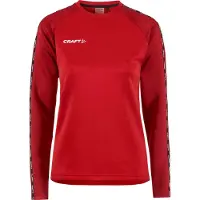Craft Langarmshirt Squad 2.0 Crewneck Damen Bright Red-Express-S