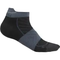 Icebreaker Laufsocken Merino Run+ Ultralight Micro Damen Black/Graphite-Schuhgröße 38 - 40
