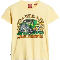Superdry Neon Motor Graphic Fitted Kurzarm-t-shirt
