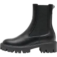 ONLY Onlybetty-1 Damenschuhe Stiefeletten Schlupfstiefel Schwarz Freizeit, Schuhgröße:38 EU