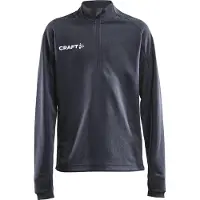 Craft Trainingsjacke Evolve Halfzip Kinder Asphalt-Größe 146