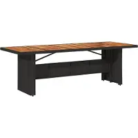 vidaXL Gartenmöbel Essgruppe Gartengarnitur Sitzgruppe 11tlg Schwarz Poly Rattan
