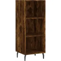 vidaXL Sideboard Räuchereiche 34,5x32,5x90 cm Holzwerkstoff
