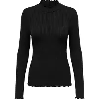 JDY Langarmbluse "JDYFRANSISKA L/S HIGHNECK TOP JRS NOOS" Viskosemischung, slim fit