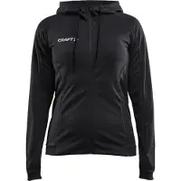 Craft Trainingsjacke Evolve Hood Jacket Damen Black-XXL