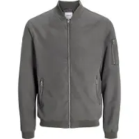 Jack & Jones Blouson "JJERUSH mit Stehkragen und Reißverschlusstaschen" ohne Kapuze unifarben, modisch, regular fit, Polyester