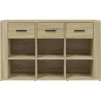 vidaXL Sideboard Sonoma-Eiche 100x30x59,5 cm Holzwerkstoff