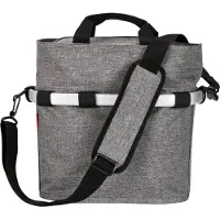 Klickfix Bikebasket Oval S, twist grau