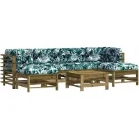 vidaXL 7-tlg. Garten-Lounge-Set mit Kissen Imprägniertes Kiefernholz