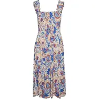 Vero Moda Menny Sl Smock Calf ärmelloses Langes Kleid