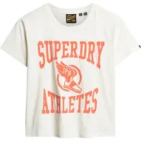 Superdry Varsity Flocked Fitted Kurzarm-t-shirt