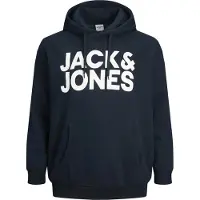 Jack & Jones Crop Logo Plus Size Kapuzenpullover
