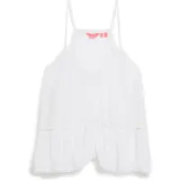 Superdry für Damen. W6011647A T-Shirt mit weißer, gestufter Paspelierung (XL), Lässig, Viskose, Ärmellos / Hosenträger