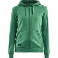 Craft Hoodie Community FZ Damen Team Green-M