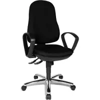 Topstar Bürodrehstuhl "Synchro Steel" schwarz