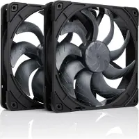 Noctua NF-A14x25 G2 PWM Sx2-PP chromax.black Gehuselfter 140 mm (2 Stck)