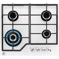 Electrolux KGG64362W, Weiß, Integriert, 60 cm, Gaskochfeld, Glas, 4 Zone(n)