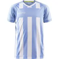 Craft Sportshirt Kinder Progress 2.0 Stripe Jersey Sky Blue/White-Größe 134
