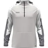 Jako Kinder Kapuzenpullover Zip Hoodie Dynamic 6770-837 128 - Hellgrau/Weiß/Grau - 128