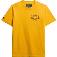 Superdry für Herren. M1012328A Lo Fi Outdoors Brust-T-Shirt gelb (S), Lässig, Baumwolle, Kurzarm