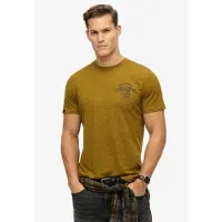 Superdry für Herren. M1012128A Copper Label Senf T-Shirt mit lockerer Passform (XL), Lässig, Baumwolle, Kurzarm