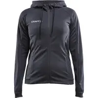 Craft Trainingsjacke Evolve Hood Jacket Damen Asphalt-XXL
