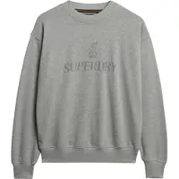 Superdry für Damen. W2012453A Sweatshirt British grey (S), Lässig, Grau, Baumwolle
