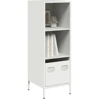 vidaXL Highboard Weiß 35x39x103,5 cm Stahl