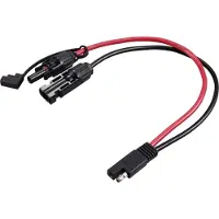 TRU COMPONENTS Solarstecker auf SAE Stecker Kabellänge 300 mm TC-12195644 Schwarz, Rot TRU COM