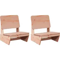 vidaXL Gartenstühle 2 Stk. 60x64x70,5 cm Massivholz Douglasie