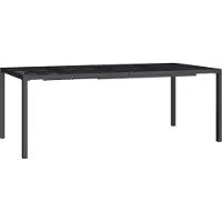 vidaXL Gartentisch Anthrazit 200x100x72 cm Stahl