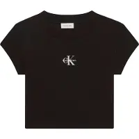 Calvin Klein Jeans T-Shirt LV047AB802 Schwarz Regular Fit 36