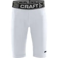 Craft Leggings Pro Control Compression Short Kinder White-Größe 122