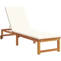 vidaXL Sonnenliege 3 pcs Braun Massivholz Akazie