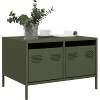 vidaXL TV-Schrank Olivgrün 68x50x43,5 cm Kaltgewalzter Stahl