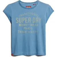 Superdry Indigo Workwear Cap Kurzarm-t-shirt