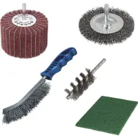 Wolfcraft 5-tlg. Drahtbürsten-Set 5641000
