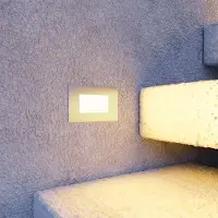 HOFTRONIC™ LED Wandeinbauleuchte 3W 340lm 3000K IP54 Edelstahl